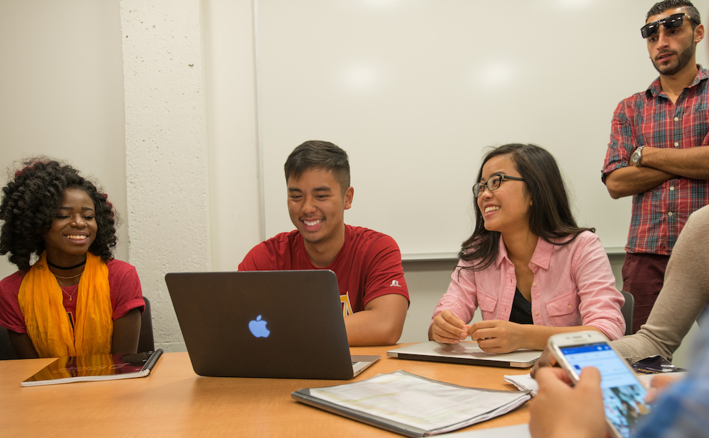 students in class