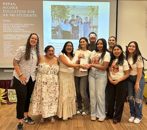 Jamie Pelusi, Shaila Ramos and HEFAS students