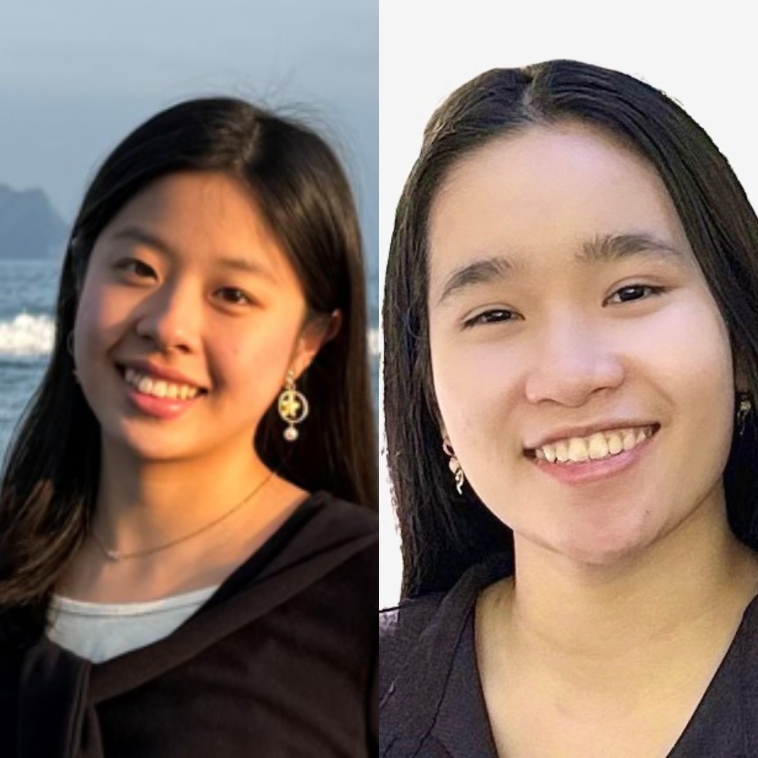 Students Mia Lin and Van Hoc Nguyen