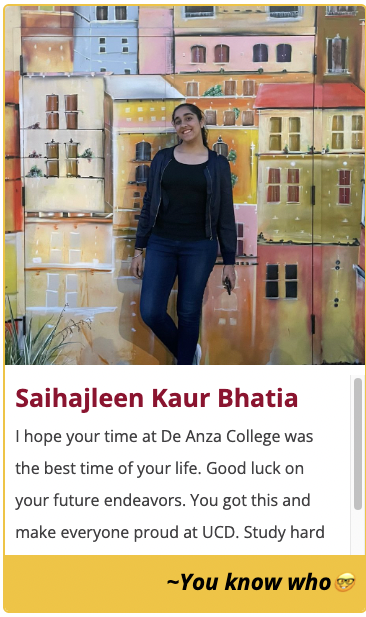 Congrats to Saihajleen Kaur Bhatia